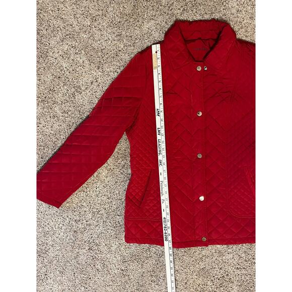 Calvin Klein Red Puffer Jacket / Coat Large Winter - Picture 15 of 16